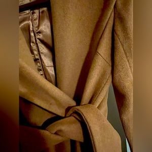 Trina Turk Camel Wrap Coat